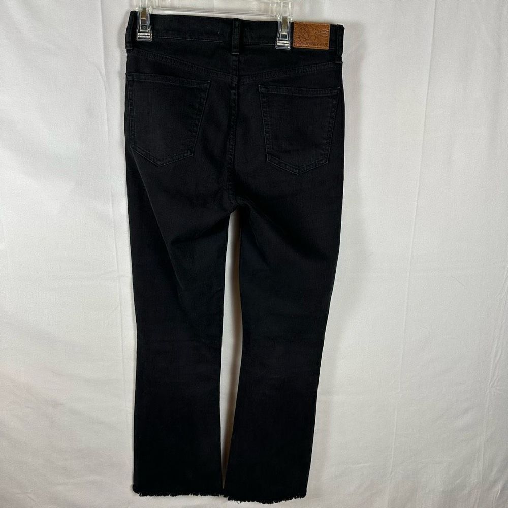 Johnny Was The Cropped Baby Boot Mid Ride Slim Fit Black Frayed Hem Jeans 25 - Picture 2 of 9
